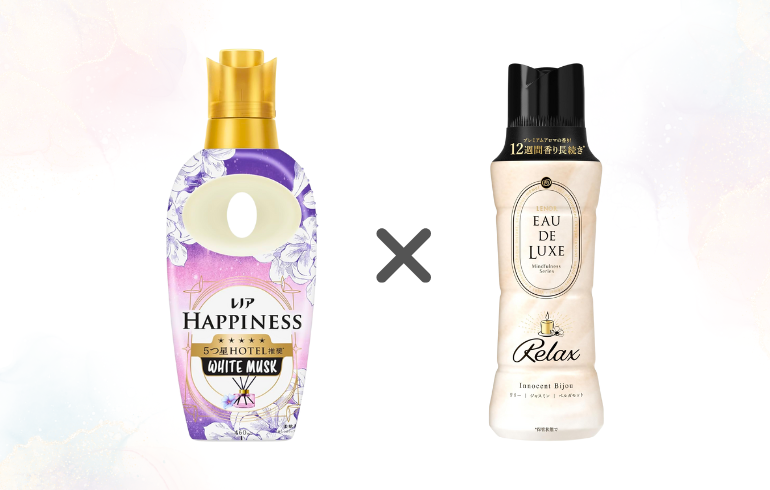 組み合わせ】レノア ハピネス ホワイトムスク × レノア EAU DE LUXE