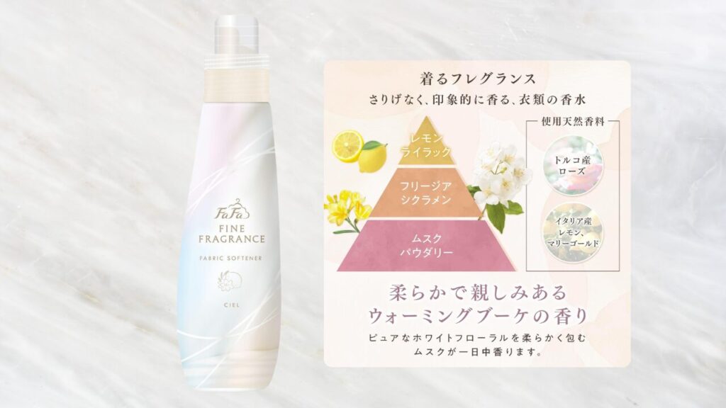 ファーファ柔軟剤 シリーズ比較 シエル