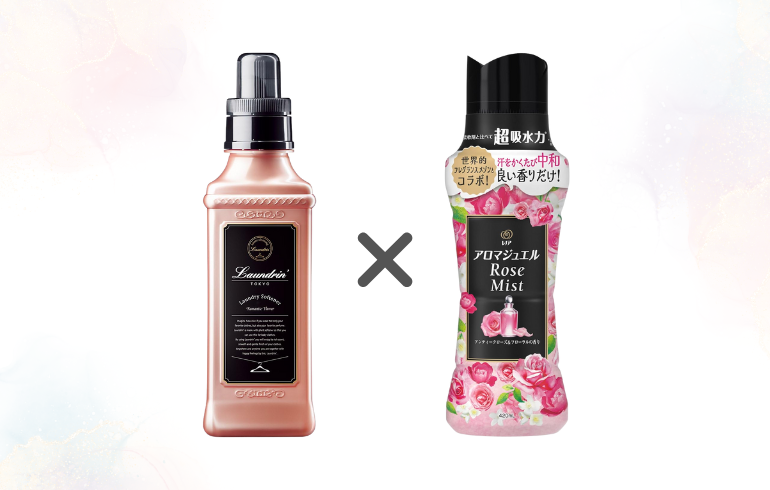 ランドリン ロマンティックフラワー × レノア アロマジュエル アンティークローズ&フローラル 正面1