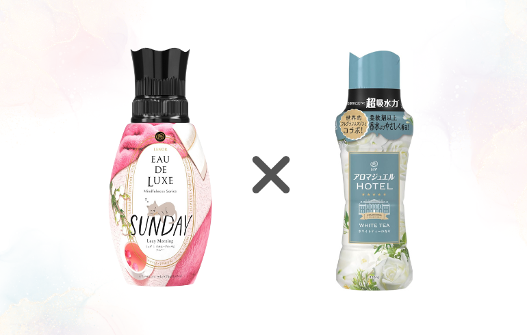 組み合わせ】レノア EAU DE LUXE SUNDAY Lazy Morning × アロマ