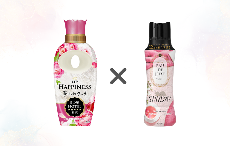 レノア Happiness アンティークローズ × レノア EAU DE LUXE SUNDAY Lazy Morning 正面1