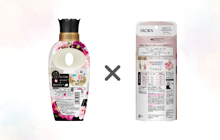 レノア Happiness ヴェルベットブロッサム&フローラル × IROKA フェム・バニラ 裏面1