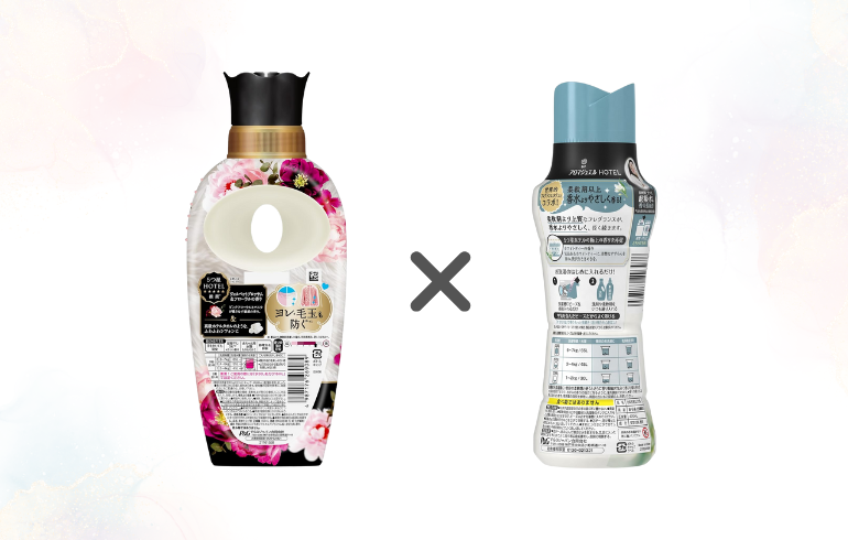 レノア Happiness ヴェルベットブロッサム&フローラル × レノア アロマジュエル フレグランスメゾン ホワイトティー 裏面1