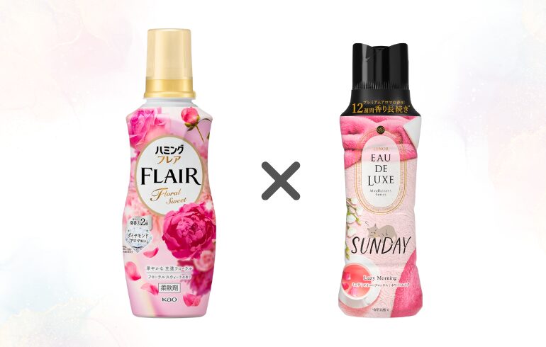 ハミングフレア フローラルスウィート × レノア EAU DE LUXE SUNDAY Lazy Morning 正面 -2025-11