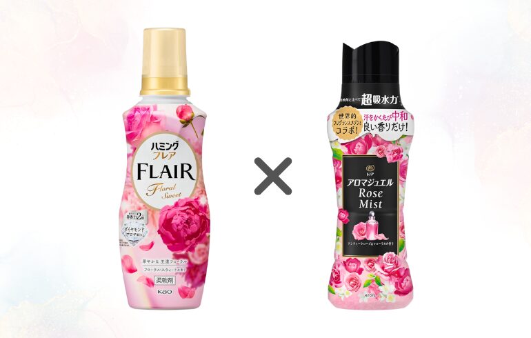 ハミングフレア フローラルスウィート × レノア アロマジュエル アンティークローズ 正面 -2025-11