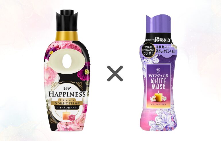 レノア ハピネス ジャスミン&ムスク × アロマジュエル ホワイトムスク 正面 -2025-11