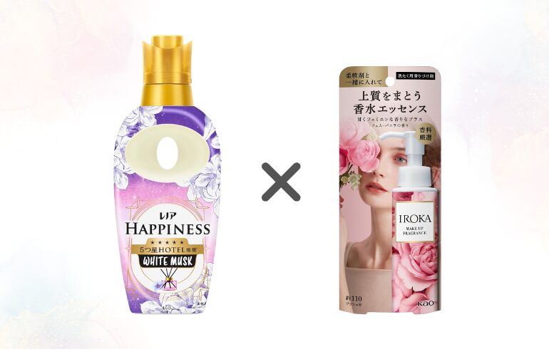 レノア ハピネス ホワイトムスク × IROKA フェム・バニラ 正面 -2025-11