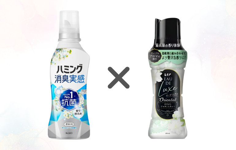 ハミング消臭実感 ホワイトソープ × レノア オードリュクス ホワイトジャスミンティー 正面 -2025-11