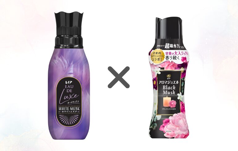 レノア オードリュクス ホワイトムスク × レノア アロマジュエル ブラックムスク 正面 -2025-11